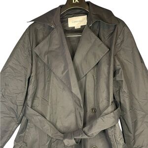 Calvin Klein Gray Trench Coat